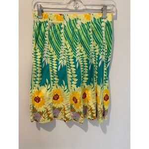 Vintage NWT 90s Hayes Custo Barcelona Floral Cotton Stretch Mini Skirt
